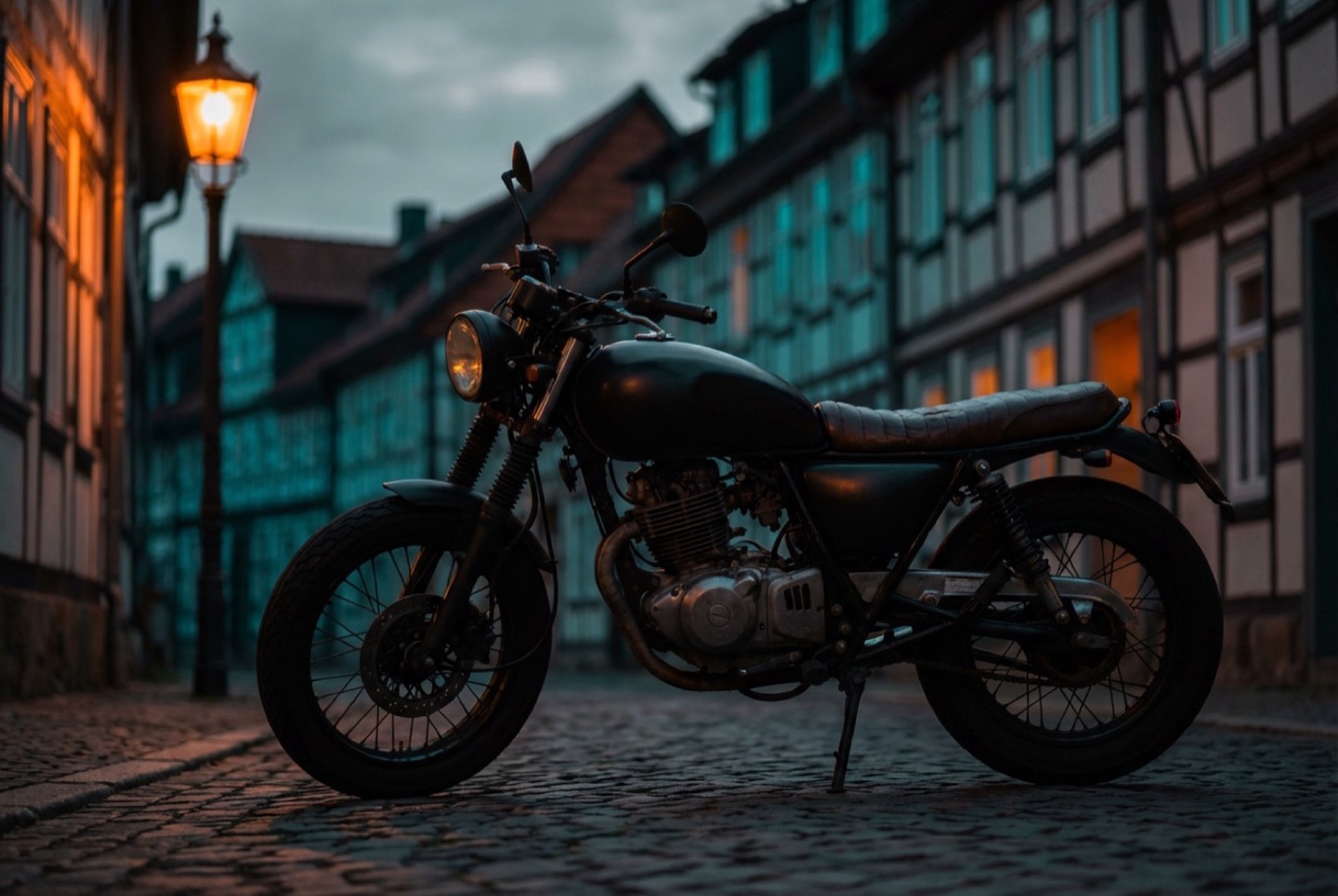 Monimoto 9 am Motorrad versteckt montiert